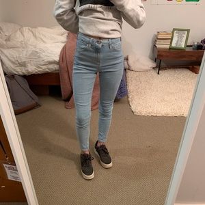 Petite high-waisted blue jeans ❄️🧊